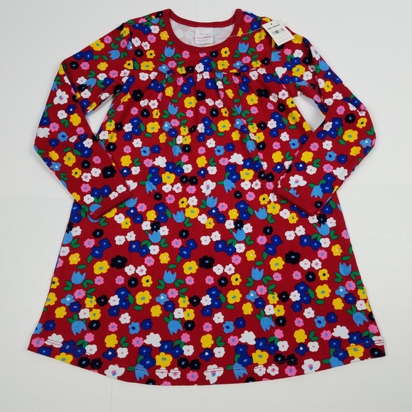 Hanna Andersson Other - NWT Hanna Andersson 110 5 red flowers playdress